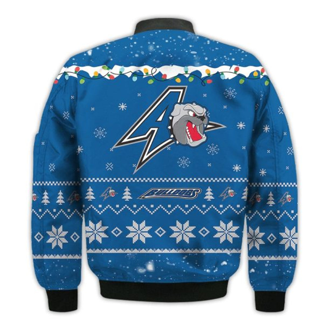 FUNSTUFFPRINTI Merry Christmas Season North Carolina Asheville Bulldogs Snoopy 3D Bomber Bomber Jacket