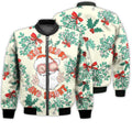 FUNSTUFFPRINTI Merry Christmas Stay Merry And Bright Groovy Retro Christmas Holiday Gifts Unisex 3D Bomber Jacket