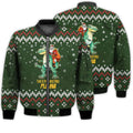 FUNSTUFFPRINTI Merry Christmas This Is My Christmas Pijama Retro Christmas Holiday Gifts Unisex 3D Bomber Jacket