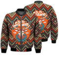 FUNSTUFFPRINTI Merry Christmas Tis The Season To Be Jolly Reindeer Retro Christmas Holiday Gifts Unisex 3D Bomber Jacket