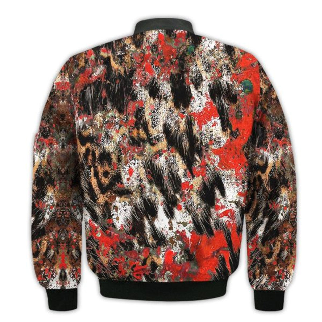 FUNSTUFFPRINTI Merry Christmas Tree Leopard Retro Christmas Holiday Gifts Unisex 3D Bomber Jacket