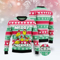 FUNSTUFFPRINT Merry Chickmas Ugly Christmas Sweater, Christmas Sweater, Ugly Sweater, Funny Xmas Sweaters Ugly Sweater