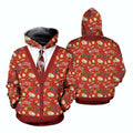 FUNSTUFFPRINT 3D Merry Christmas 4 All Over 3D Hoodie and Zip Hoodie