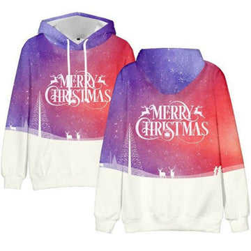 FUNSTUFFPRINT 3D Merry Christmas 8 All Over 3D Hoodie and Zip Hoodie