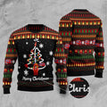 FUNSTUFFPRINT Merry Christmas Firefighter Ugly Christmas Sweater, Christmas Sweater, Ugly Sweater, Funny Xmas Sweaters Ugly Sweater