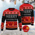 FUNSTUFFPRINT Merry Christmas Ginger Ugly Christmas Sweater, Christmas Sweater, Ugly Sweater, Funny Xmas Sweaters Ugly Sweater