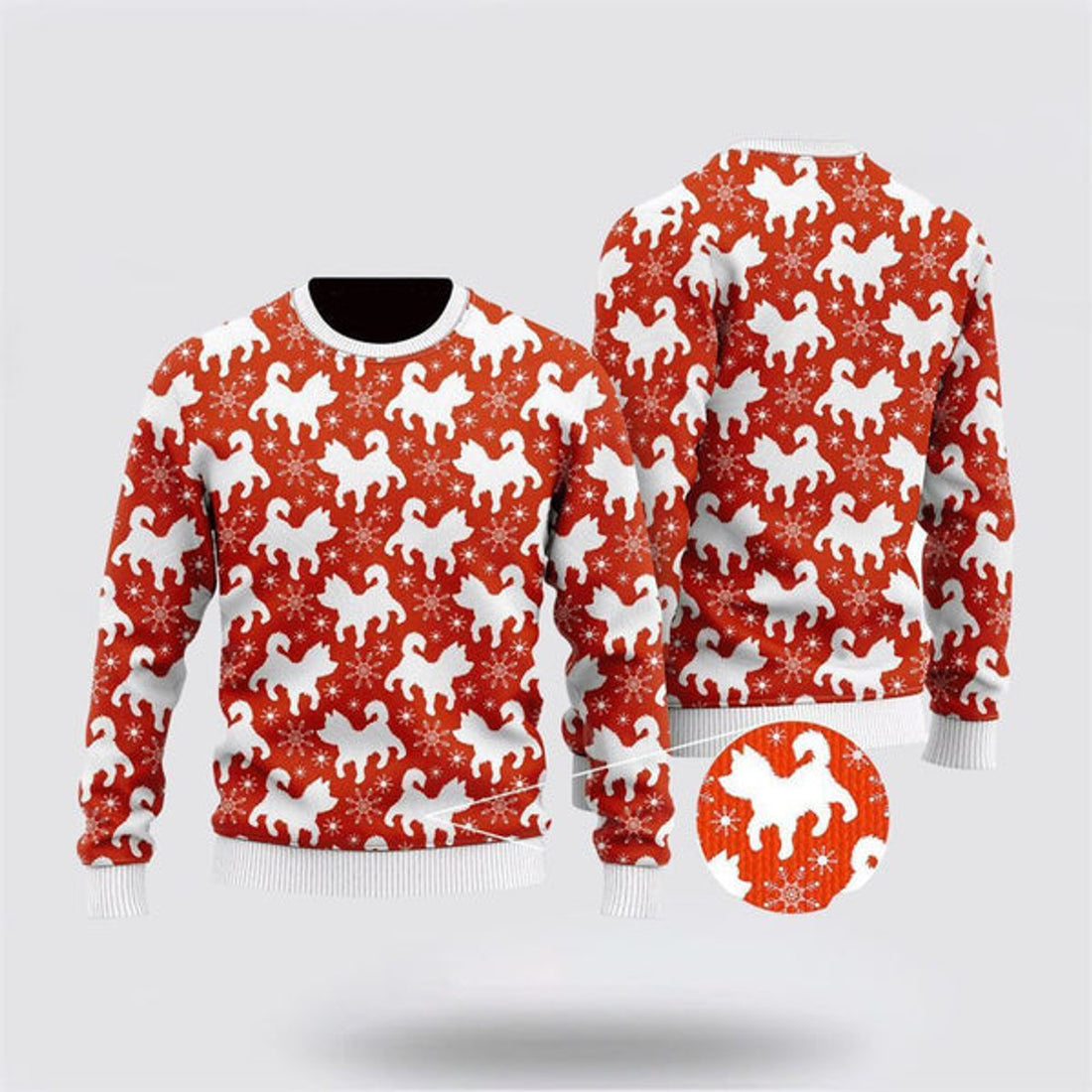 FUNSTUFFPRINT Merry Dogmas Ugly Christmas Sweater For Men And Women, Gift For Christmas, Best Winter Christmas Outfit Ugly Sweater