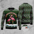 FUNSTUFFPRINT Merry Flockin Christmas Ugly Christmas Sweater, Christmas Sweater, Ugly Sweater, Funny Xmas Sweaters Ugly Sweater