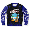 FUNSTUFFPRINT Merry Guitarmas Ugly Christmas Sweater, Christmas Sweater, Ugly Sweater, Funny Xmas Sweaters Ugly Sweater