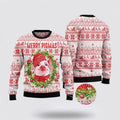 FUNSTUFFPRINT Merry Pig Ugly Christmas Sweater, Farm Sweater, Christmas Gift, Best Winter Outfit Christmas Ugly Sweater