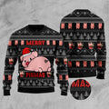 FUNSTUFFPRINT Merry Pigmas Ugly Christmas Sweater, Christmas Sweater, Ugly Sweater, Funny Xmas Sweaters Ugly Sweater