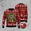 FUNSTUFFPRINT Merry Slothmas Funny Ugly Christmas Sweater, Christmas Sweater, Ugly Sweater, Funny Xmas Sweaters Ugly Sweater