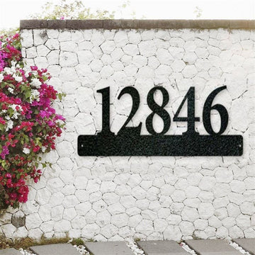Metal Address Sign, Metal House Numbers Address Plaque Address Sign Custom Metal Address Sign Custom Street Address Sign Rustic Decor Metal