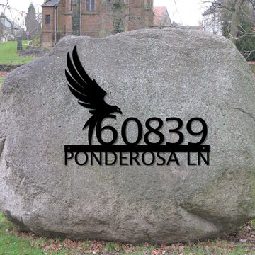 Metal Address Sign, Outdoor House Number Metal Sign Address Sign Address Plaque House Numbers Address Numbers Custom Sign Digit Only