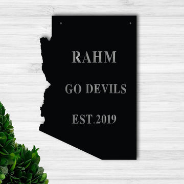 Metal Established Family Sign, Metal Monogram Sign, Metal Family Name Sign, Metal Address Sign, Wall Metal Sign, Home Decor Sign