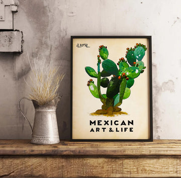 Mexican Art And Life, Gift For Mexican, Poster Decor Poster and Canvas