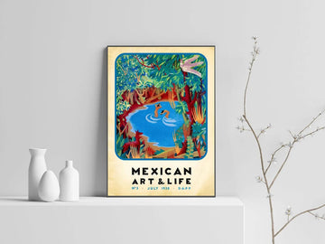Mexican Art And Life, July 1838, Poster Decor Poster and Canvas