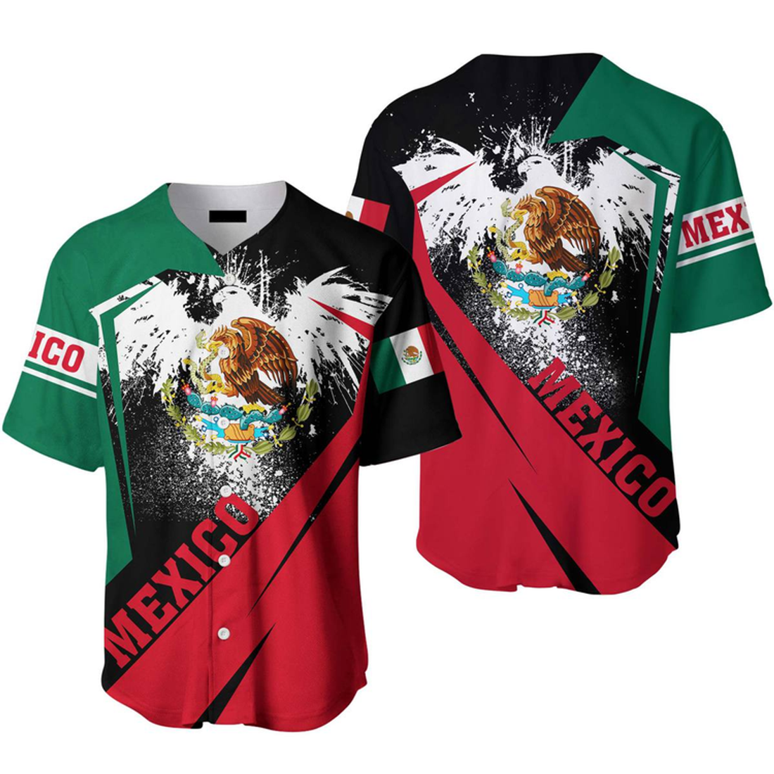 Mexico Flag - Gift for Mexicans, Mexico Lovers - Patriot Day Baseball Jerseys For Men & Women