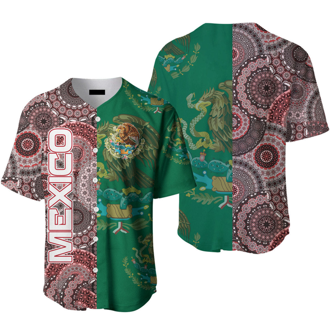 Personalized Mexico Vintage, Baseball Jersey Shirt, Gift For Mexicans, Mexico Lovers