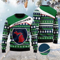 FUNSTUFFPRINT Michigan Lover Ugly Christmas Sweater, Christmas Sweater, Ugly Sweater, Funny Xmas Sweaters Ugly Sweater