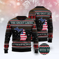 FUNSTUFFPRINT Michigan Smitten With The Mitten Ugly Christmas Sweater, Christmas Sweater, Ugly Sweater, Funny Xmas Sweaters Ugly Sweater