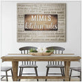 Mimi’s Kitchen Rules, Kitchen Poster, Wall Decor Poster and Canvas