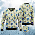 FUNSTUFFPRINT Minnesota Lady Slipper Ugly Christmas Sweater, Christmas Sweater, Ugly Sweater, Funny Xmas Sweaters Ugly Sweater
