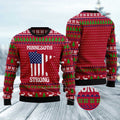 FUNSTUFFPRINT Minnesota Strong Ugly Christmas Sweater, Christmas Sweater, Ugly Sweater, Funny Xmas Sweaters Ugly Sweater