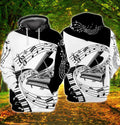 FUNSTUFFPRINT Piano, 3D Full Print 08 3D Hoodie and Zip Hoodie