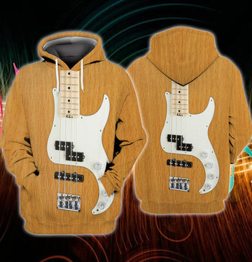 FUNSTUFFPRINT BASS GUITAR - NA93
 3D Hoodie and Zip Hoodie
