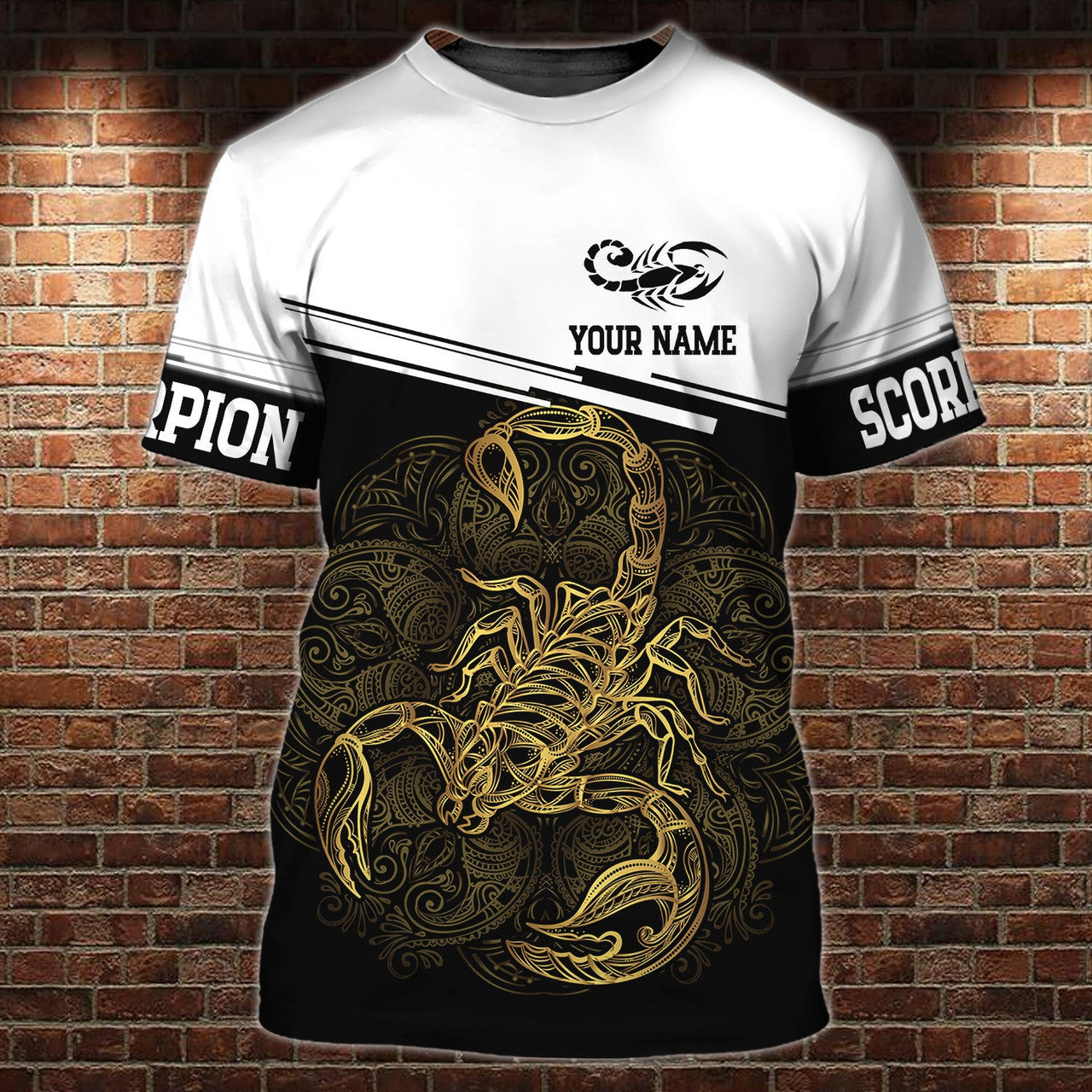 FUNSTUFFPRINT Scorpio 0908 - Personalized Name 3D T-Shirt