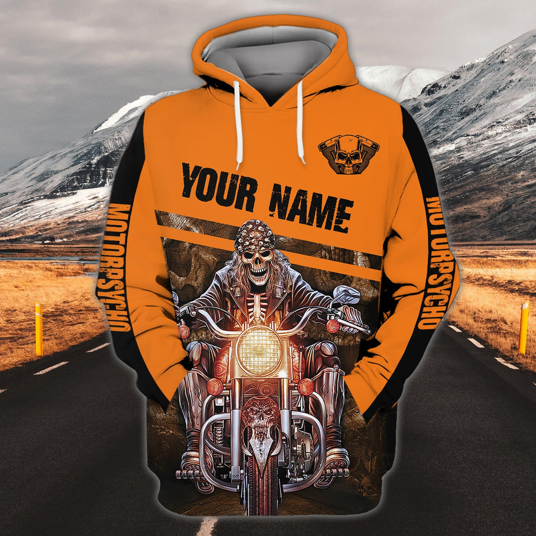 FUNSTUFFPRINT Custom Name-Hoodie-Motorpsycho 3D Hoodie and Zip Hoodie