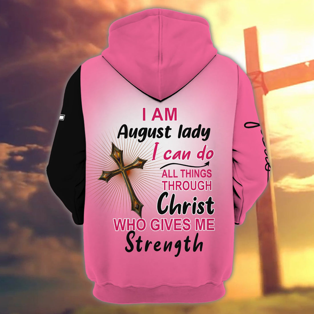 FUNSTUFFPRINT August Lady - Personalized Name 3D Hoodie and Zip Hoodie