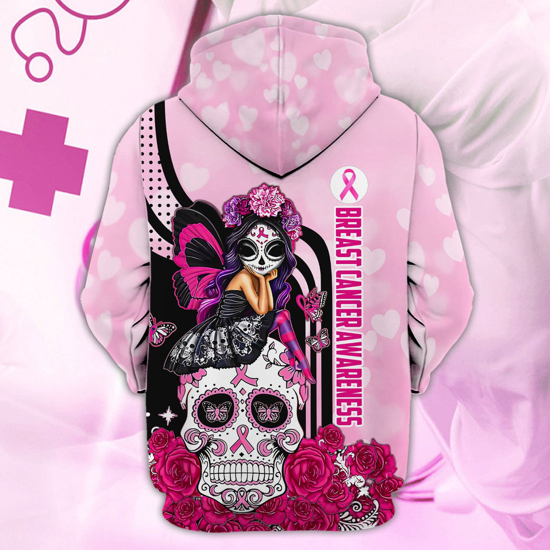 FUNSTUFFPRINT Faith Hope Love 3- Personalized Name 3D Hoodie and Zip Hoodie
