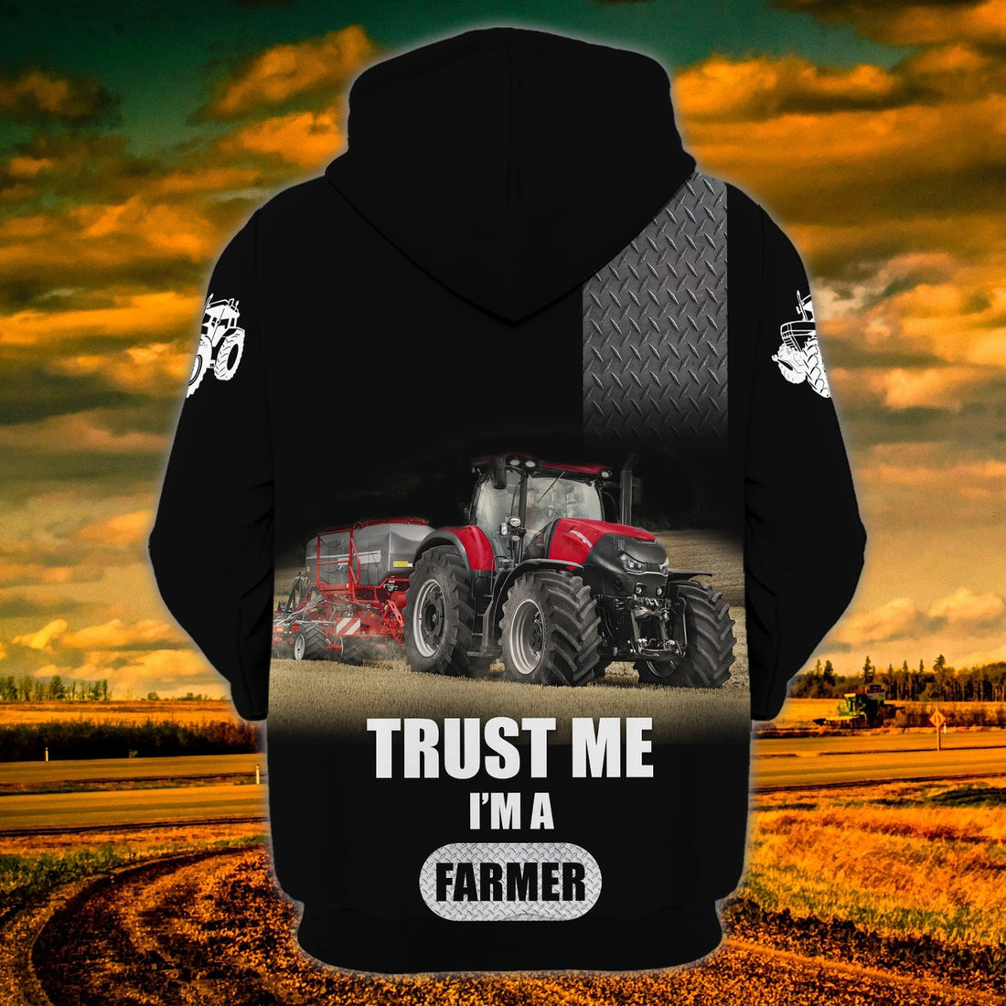 FUNSTUFFPRINT Farm - Personalized Name 3D Hoodie and Zip Hoodie