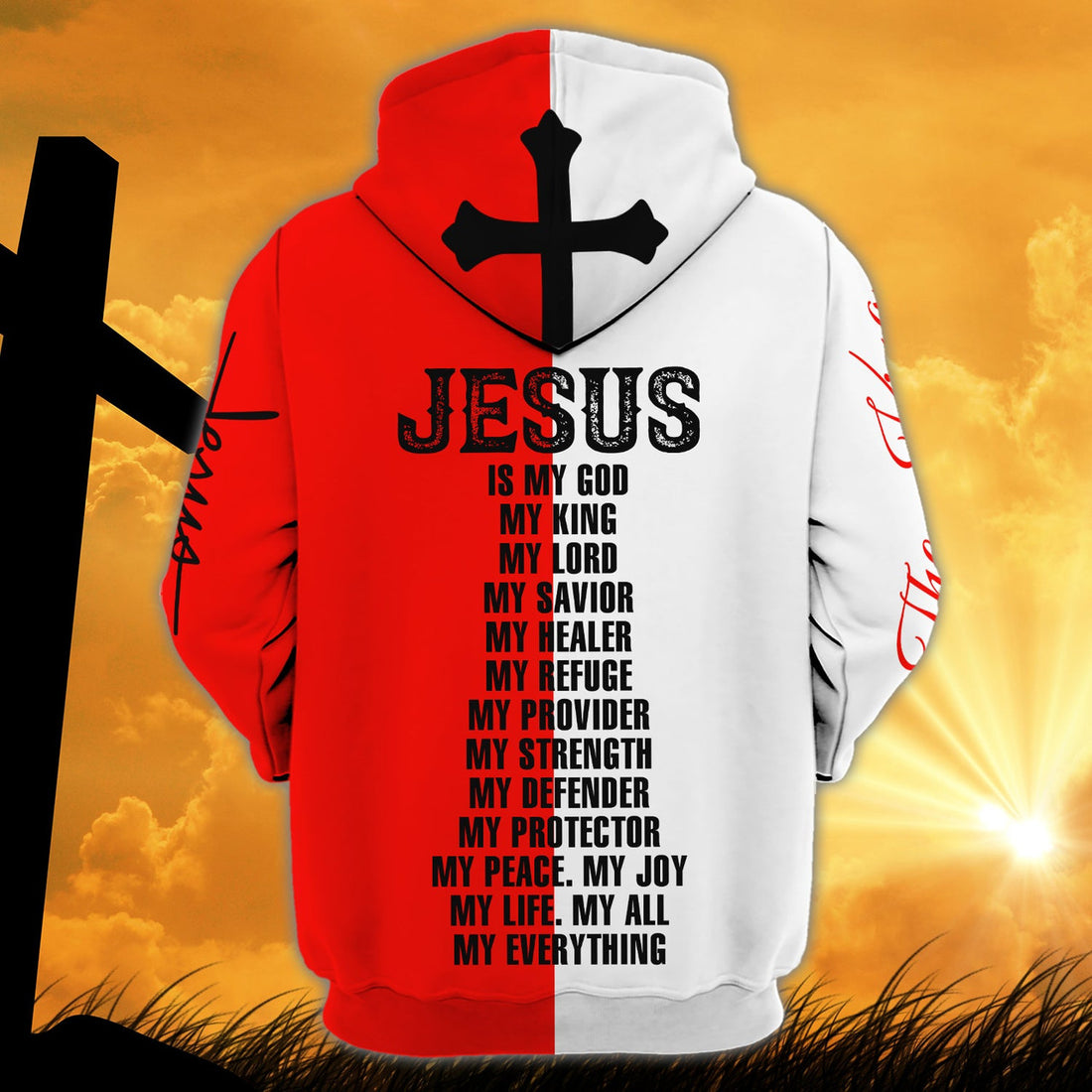 FUNSTUFFPRINT Personalized Name Child of God - 3D Hoodie and Zip Hoodie