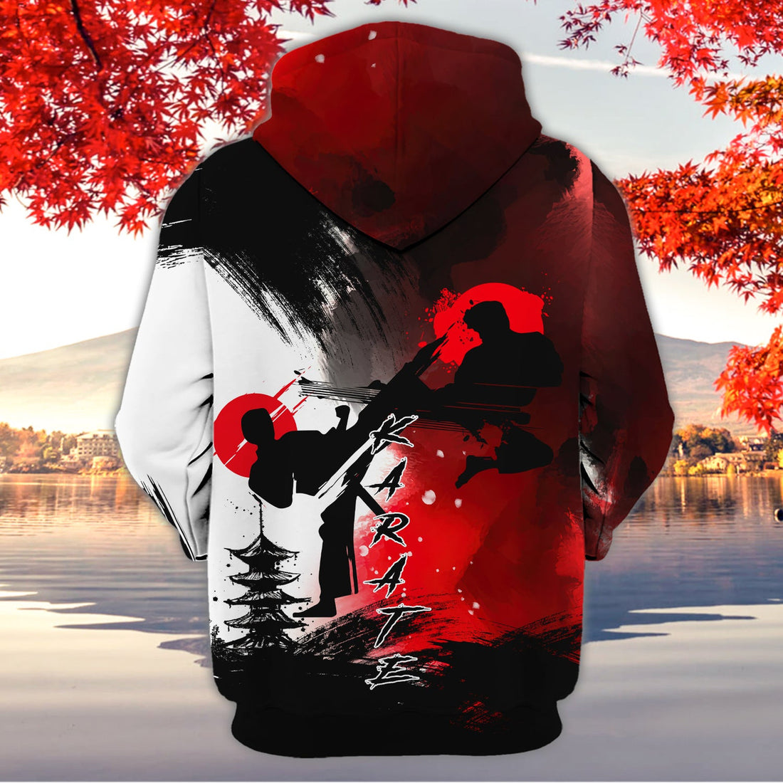FUNSTUFFPRINT Karate - Personalized Name 3D Hoodie - Nt168 3D Hoodie and Zip Hoodie