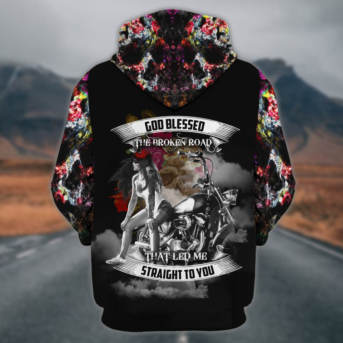 FUNSTUFFPRINT God Bless The Broken Road - Personalized Name 3D Hoodie and Zip Hoodie