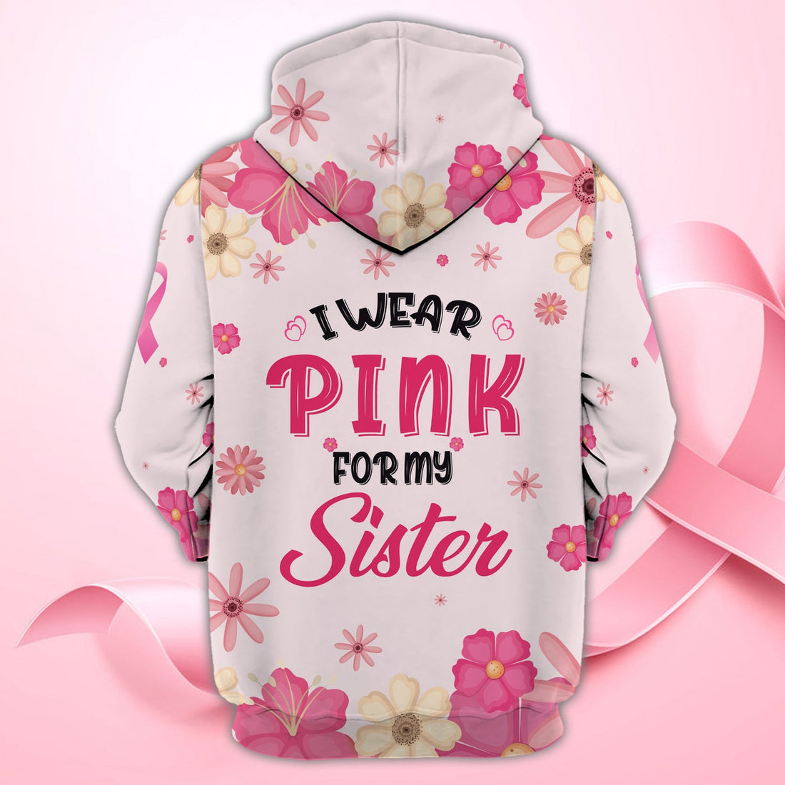 FUNSTUFFPRINT Custom Breast Cancer Awareness 3D Hoodie and Zip Hoodie