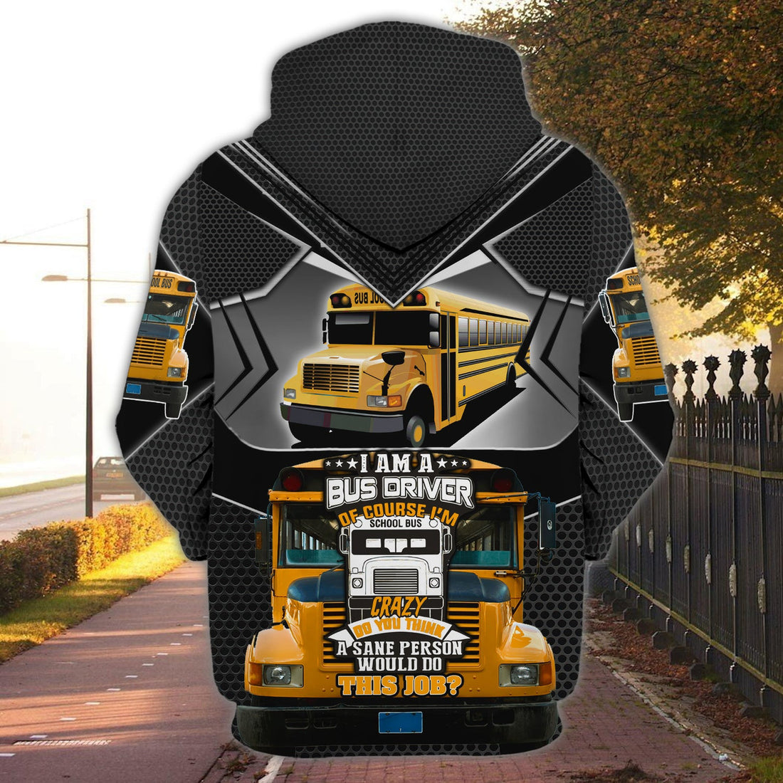 FUNSTUFFPRINT Bus Driver - Personalized Name 3D Hoodie and Zip Hoodie