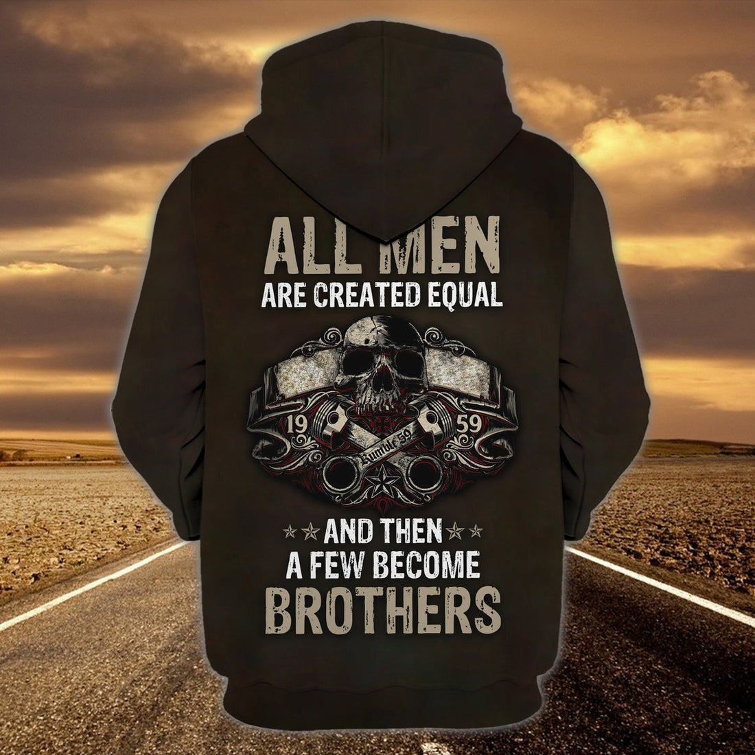 FUNSTUFFPRINT Custom Name Hoodie Shirt-Old Men biker brothers 3D Hoodie and Zip Hoodie