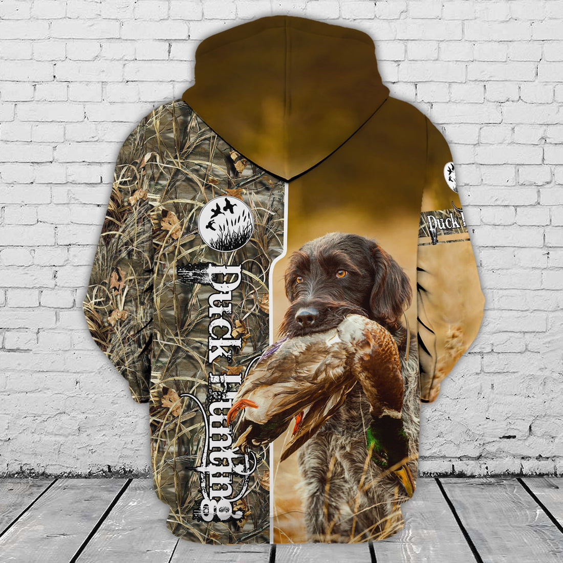 FUNSTUFFPRINT Duch Hunting - Personalized Name - CV98 3D Hoodie and Zip Hoodie