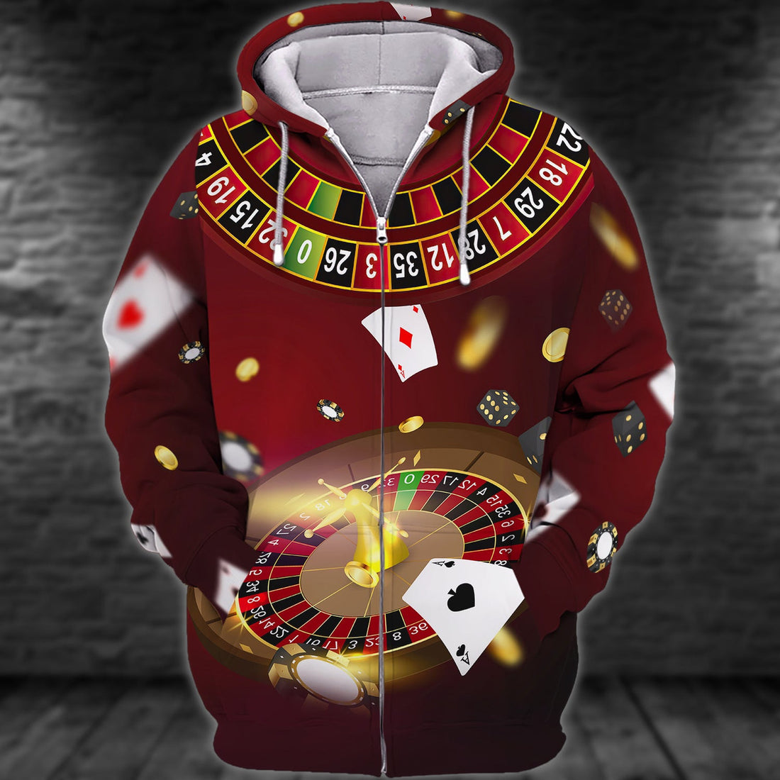 FUNSTUFFPRINT Poker Shirt For Him, Poker Gift For Dad 3D Hoodie and Zip Hoodie