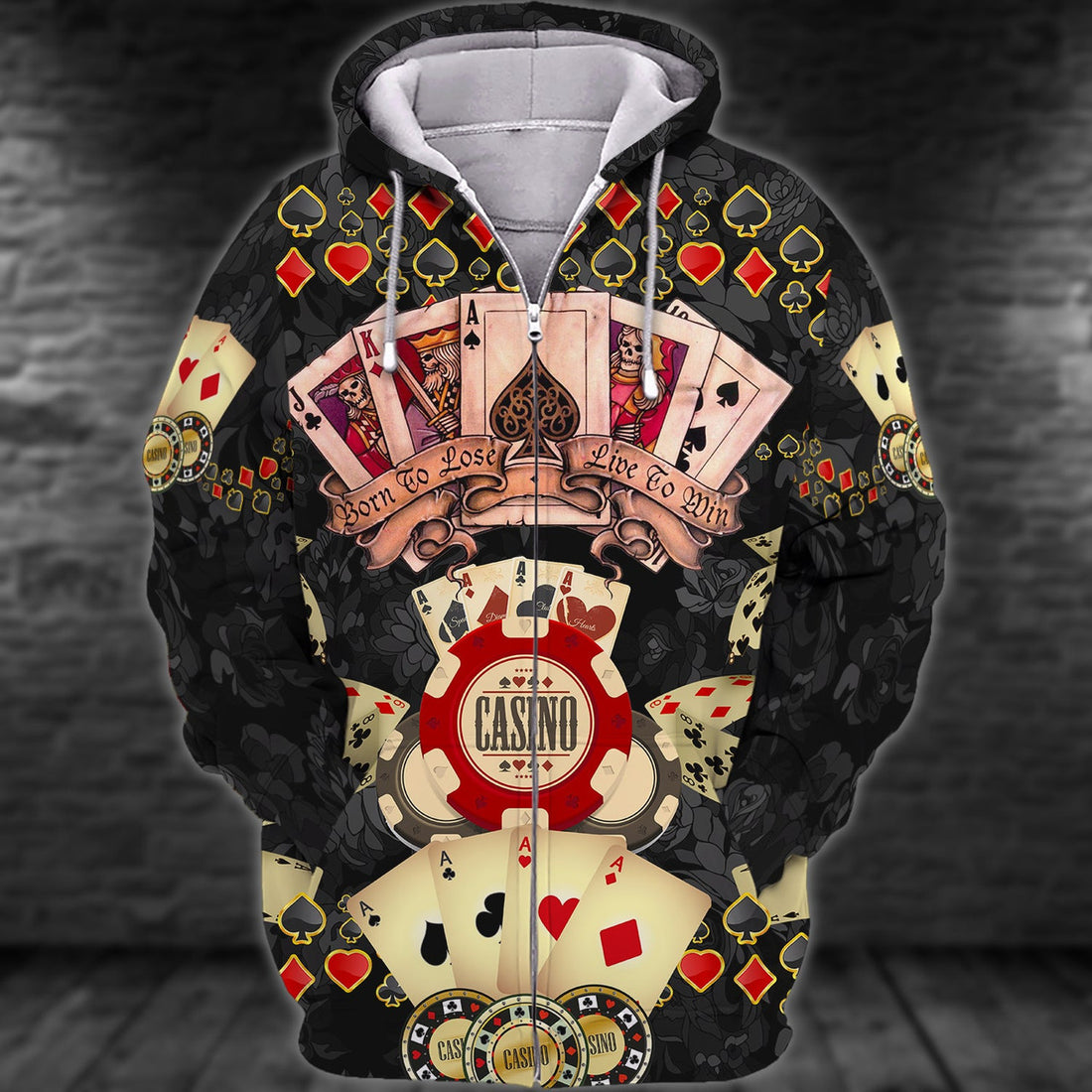 FUNSTUFFPRINT Poker Shirt For Him, Women Poker , Poker Gift For Dad 3D Hoodie and Zip Hoodie
