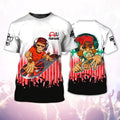 FUNSTUFFPRINT Personalized With Name 3D T-Shirt For Dj, Funny Disc Jockey Unisex Shirt, Music Deezay 3D Tee Shirt For Summer Concert 3D T-shirt