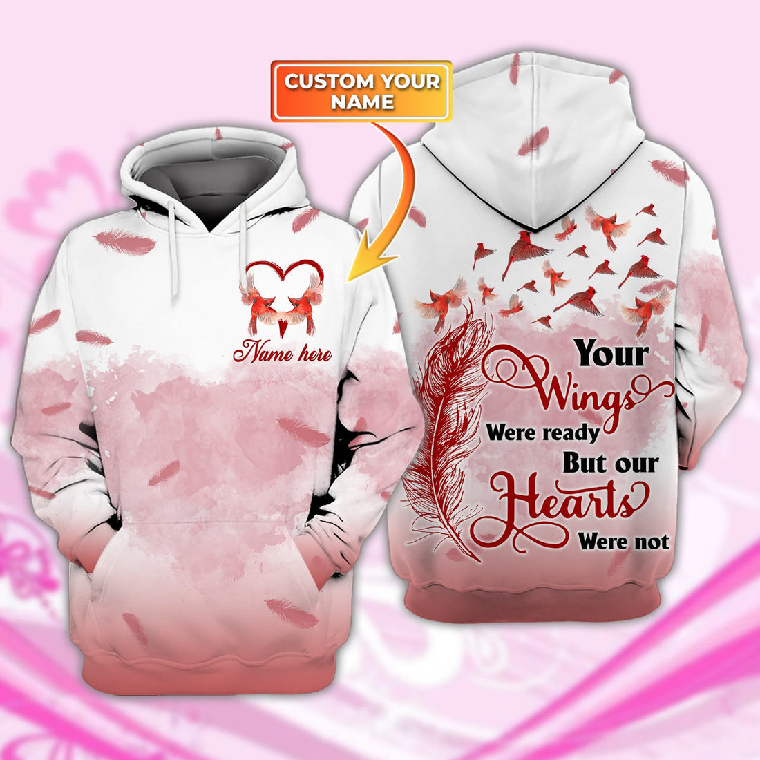FUNSTUFFPRINT Widow Personalized Name 3D Hoodie and Zip Hoodie