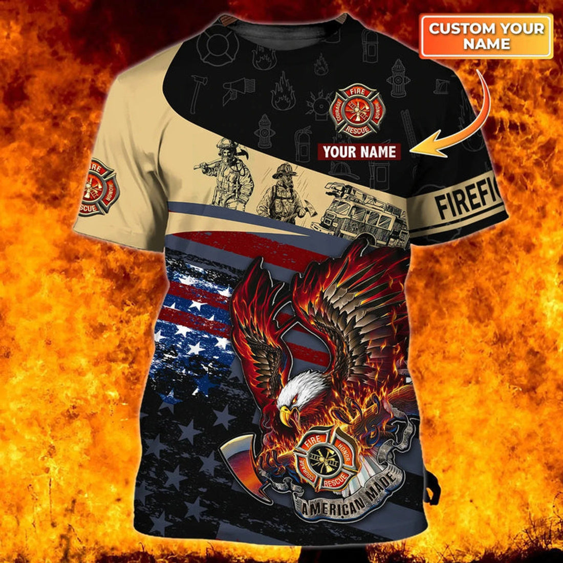 Custom For Firefighter Man, Firefighter Job Shirt, I Am Proud To Be A Firefighter