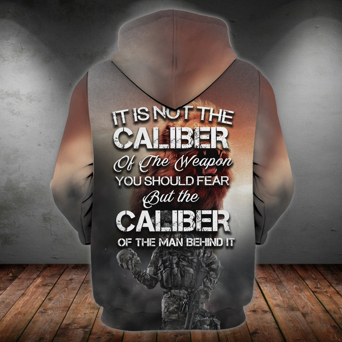 FUNSTUFFPRINT Veteran279 - Personalized Name 3D Hoodie and Zip Hoodie
