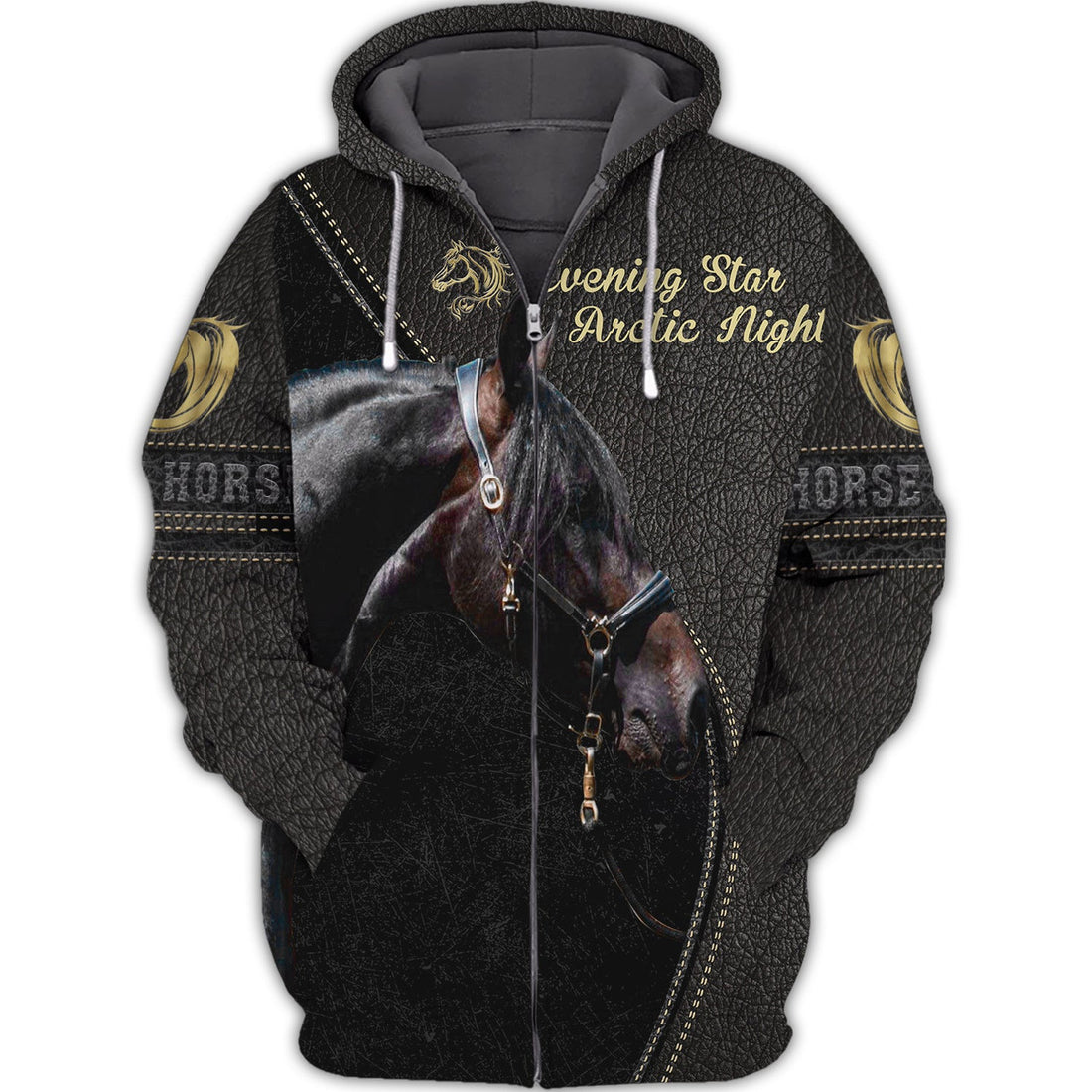 FUNSTUFFPRINT Evening Star Arctic Night 3D Hoodie and Zip Hoodie
