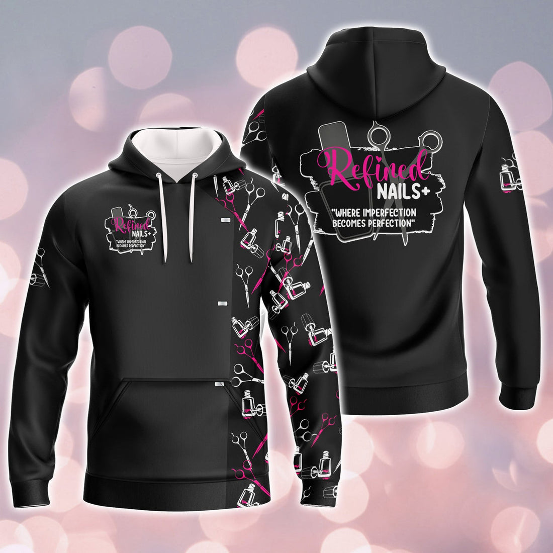 FUNSTUFFPRINT Relined Nails+ 3D Hoodie Tad 2 3D Hoodie and Zip Hoodie
